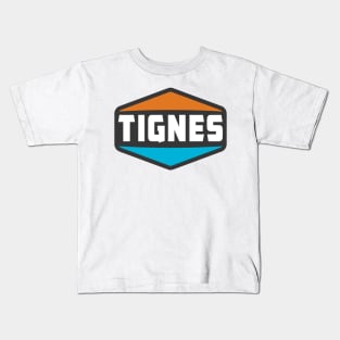 Ski Tignes France Skiing Tarentaise Valley Rhône-Alpes Val d'Isère Kids T-Shirt